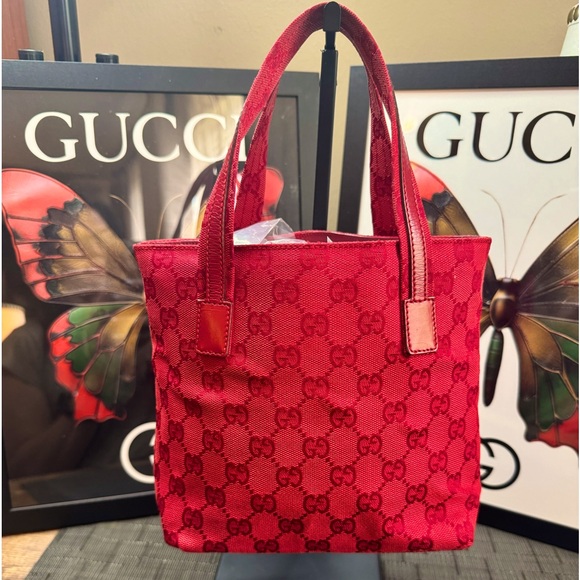 EUC Gucci Very RARE GG Canvas MINI Tote! Soooo Cute!!! - Picture 3 of 14
